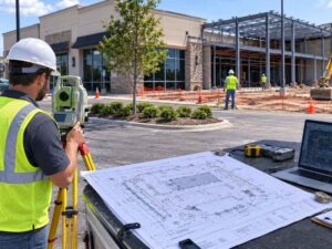 and survey companies near me providing survey support for a commercial site expansion in Hollywood Florida.
