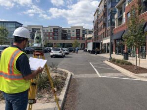 Survey companies near me surveying a mixed use property redevelopment in Hollywood, Florida