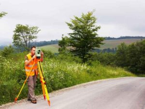 Boundary survey of an access road to help define a shared access easement in Hollywood, Florida.